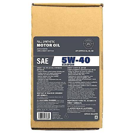 5W-40 European Full Synthetic Motor Oil: Outstanding Stability & Protection, 6 Gallon