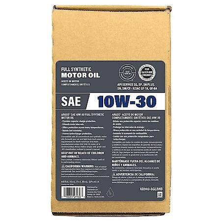 10W-30 Full Synthetic Motor Oil: Prevents Low-Speed Pre-Ignition, 6 Gallon