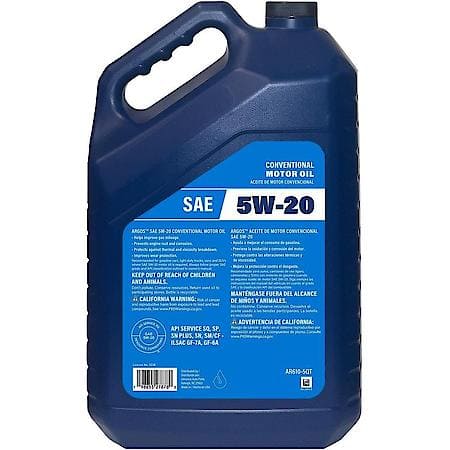 5W-20 Conventional Motor Oil: Low-Speed Pre-Ignition Control, 5 Quart