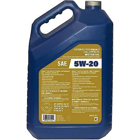 Extended Performance 5W-20 Full Synthetic Motor Oil: Helps Extend Engine Life, 5 Quart