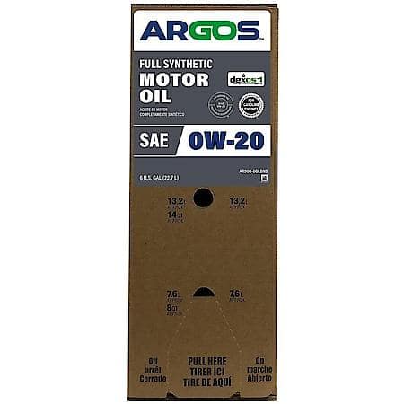 0W-20 Full Synthetic Motor Oil: Faster Oil Flow at Start-Up, 6 Gallon Box