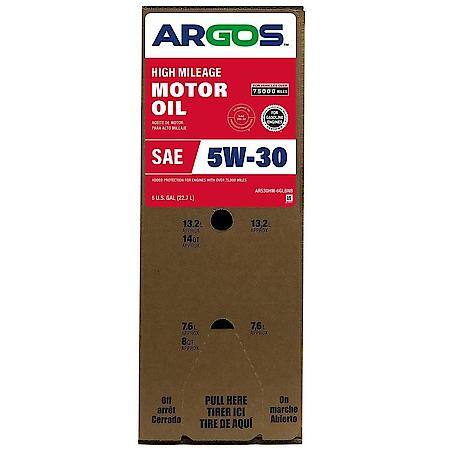 High Mileage 5W-30 Conventional Motor Oil: Reduces Oil Consumption, 6 Gallon