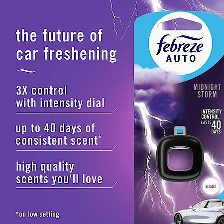 Auto Vent Clip Air Freshener, Midnight Storm, 2 ct.