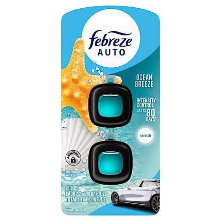Auto Vent Clip Air Freshener, Ocean Breeze, 2 ct.