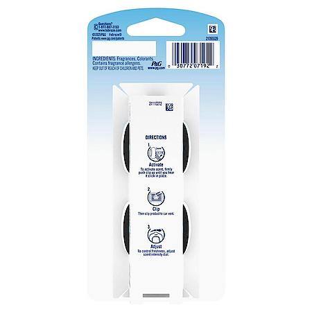 Auto Vent Clip Air Freshener, Morning Shower, 2 ct.