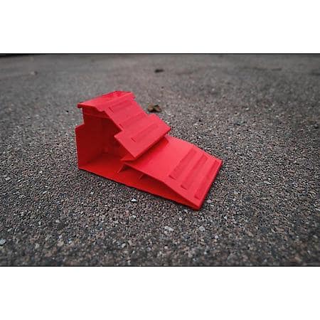 Heavy-Duty Black Wheel Chocks: Added Stability for Vehicle Ramps, Set of 2
