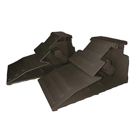 Heavy-Duty Black Wheel Chocks: Added Stability for Vehicle Ramps, Set of 2