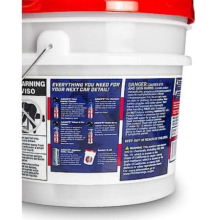 Adam's Polishes 7 Piece USA Detailing Bucket Kit