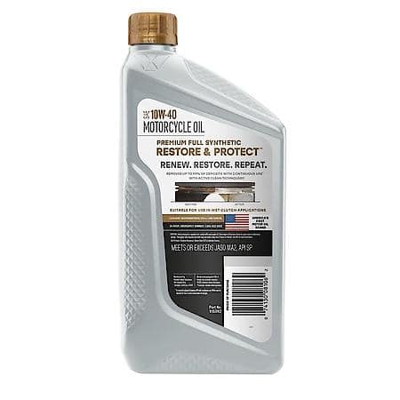 VAL R&P FULL SYN MCYCLE OIL 10W40 1 QT