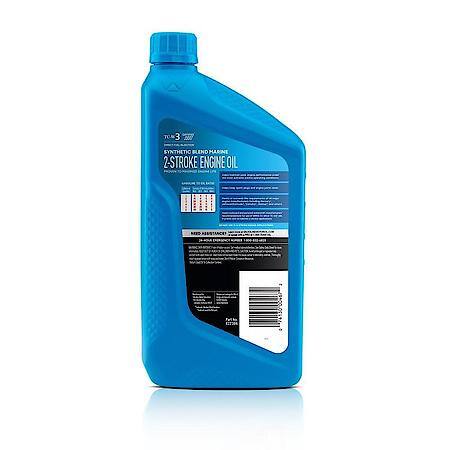 Marine 2-Cycle Tc-W3 Engine Oil, Maintains Peak Performance, 1 Quart