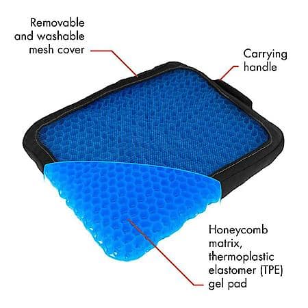 Comfygel Square Cushion Honeycomb Matrix Tpe Designed