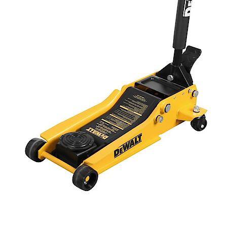 Hydraulic Low Profile Floor Jack with Dual Piston Quick Lift Pump, 4T Capacity
