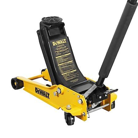 Hydraulic Low Profile Floor Jack with Dual Piston Quick Lift Pump, 4T Capacity