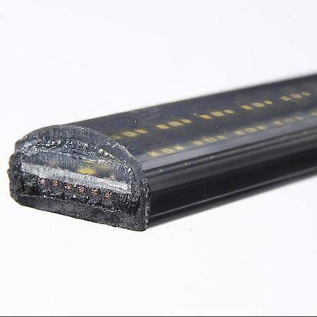 Warning Light Assembly, E-Blade SideLiner Rocker Kit, Tape-On, LED Strobe, Clear Lens, 60" L