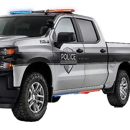 Warning Light Assembly, E-Blade SideLiner Rocker Kit, Tape-On, LED Strobe, Clear Lens, 60" L