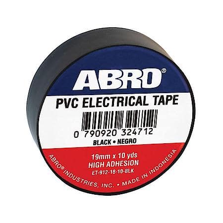 Electrical Tape 0.12Mm X 18Mm X 10 Yds Black