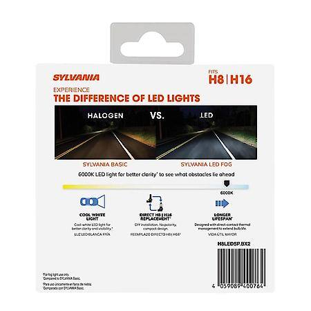 H8 LED Fog Light Bulb, 2 Pack