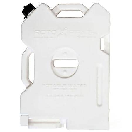 Water Container, White, 2 Gallon, Bolt-On/Free Standing, Formulated Plastic, Food Grade