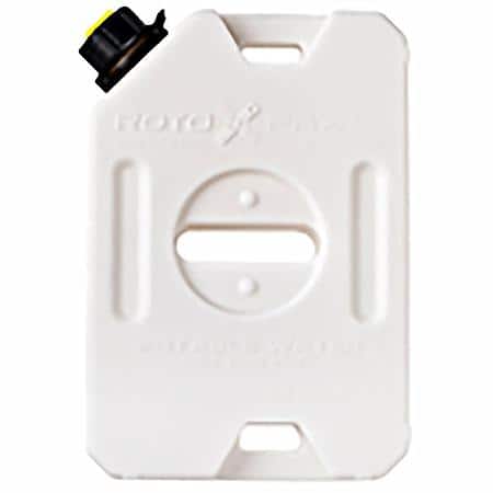 Water Container, White, 1 Gallon, Bolt-On/Free Standing, Formulated Plastic, Food Grade