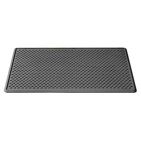 For Indoor Use, 30 Inch x 60 Inch, Black, Recyclable Resin, Boxed