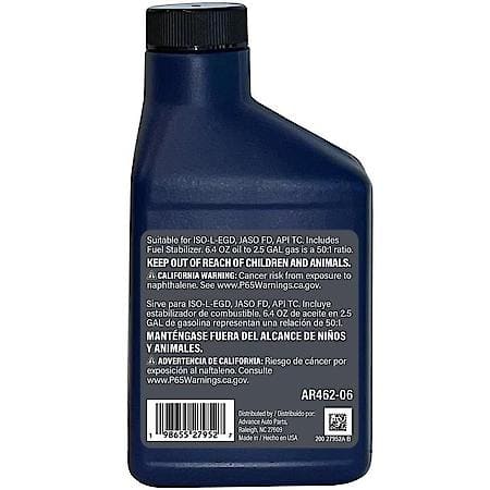 2-Cycle Full Synthetic Engine Oil : Optimized for Small Engines, 6.4 oz.