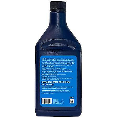 Power Steering Fluid: 12 oz.