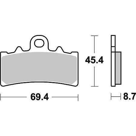 XTRA Powersport Sinter SR Disc Brake Pad Set