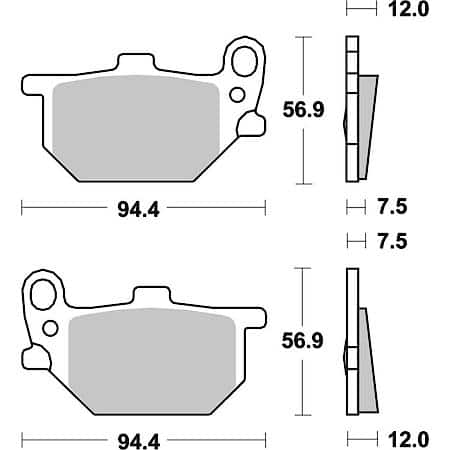 PRIME Powersport Carbon Ceramic CC Disc Brake Pad Set