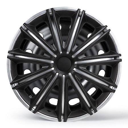 16" Nero Wheel Covers, Silver & Black