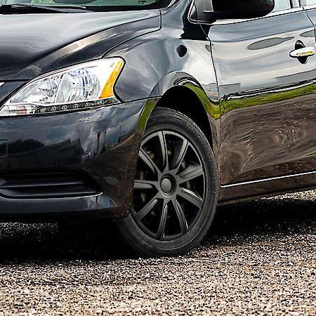 16 Inch Ivo Carbon Wheel Covers Black Set Of 4