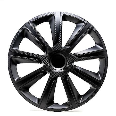 16 Inch Ivo Carbon Wheel Covers Black Set Of 4