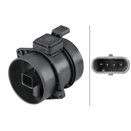 Mass Air Flow Sensor - 4-Pin Connector - Pipe-Neck - Without Gasket/Seal