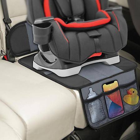 Folding Seat Protector with Hanging Organizer