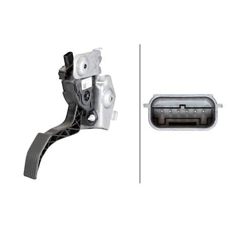 Accelerator Pedal Position Sensor - 6-Pin Connector With Holding Frame
