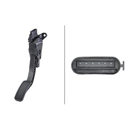 Accelerator Pedal Position Sensor - 6-Pin Connector - Manual Transmission