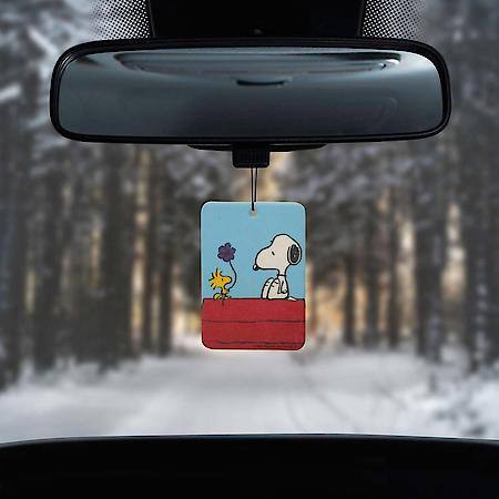 Snoopy Doghouse Hanging Air Freshener, Vanilla Scent, 2 Pack