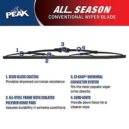 All Season 24" Metal Wiper Blade