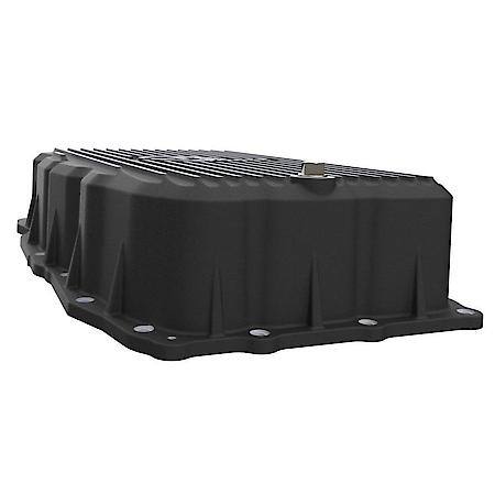 Pro Series Transmission Pan Black With Machined Fins