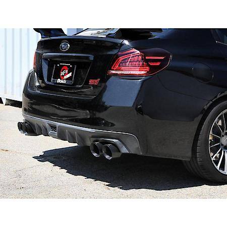 Takeda 3 In To 2-1/2 In 304 Stainless Steel Cat-Back Exhaust With Black Tip