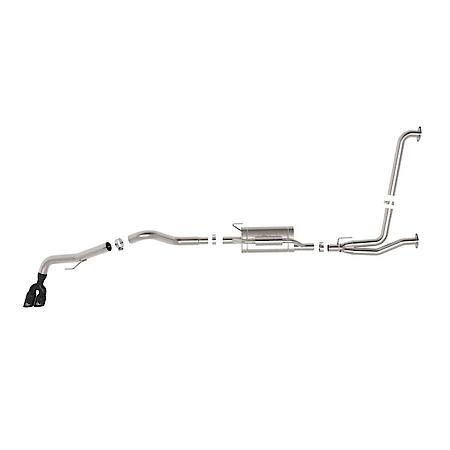 Vulcan Series 2-1/2 In To 3 In Stainless Steel Cat-Back Exhaust With Black Tip
