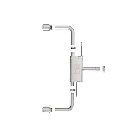 Mach Force-Xp 3 In To 2-1/2 In Stainless Steel Axle-Back Exhaust System Polished