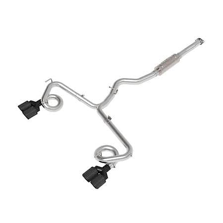 Takeda 3 In To 2-1/2 In 304 Stainless Steel Cat-Back Exhaust Carbon Fiber Tip