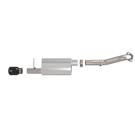 Takeda 2-1/2 In 304 Stainless Steel Axle-Back Exhaust With Black Tip