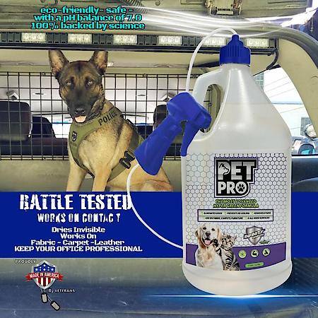 PetPro Pet Odor Eliminator & Interior Spray 1 Gallon Fresh & Clean Scent