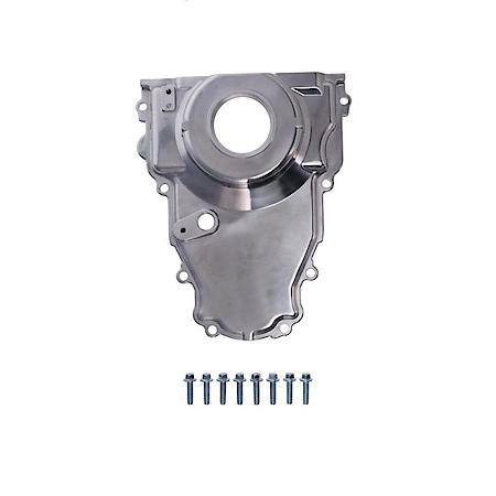 GM LS 1-Piece Polished Aluminum Timing Cover with Cam Sensor Provision