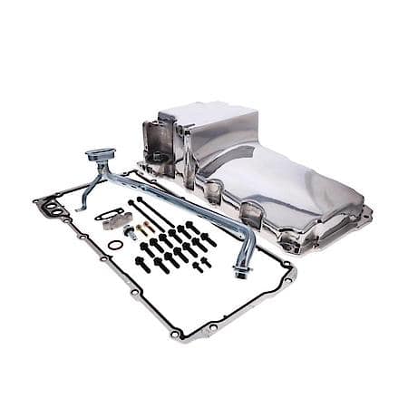 LS Aluminum Rear Sump Retro-Fit Oil Pan - Polished