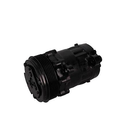 Sanden SD-7 Style Serpentine A/C Compressor - Black
