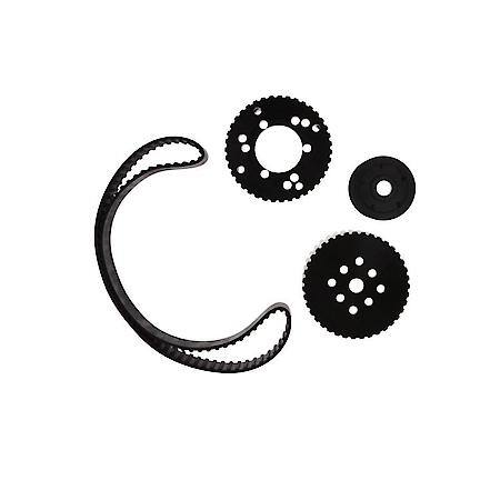 Mopar Small Block Gilmer Style Pulley Kit , Black