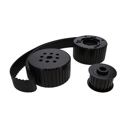 Mopar Small Block Gilmer Style Pulley Kit , Black