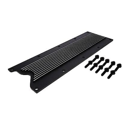 GM LS1 / LS6 Finned Aluminum Engine Valley Cover - Black